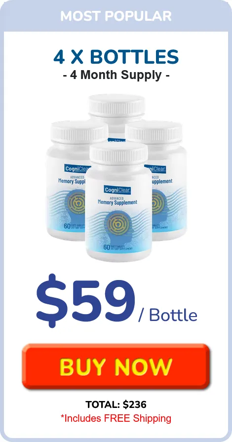 CogniClear 4 bottle price