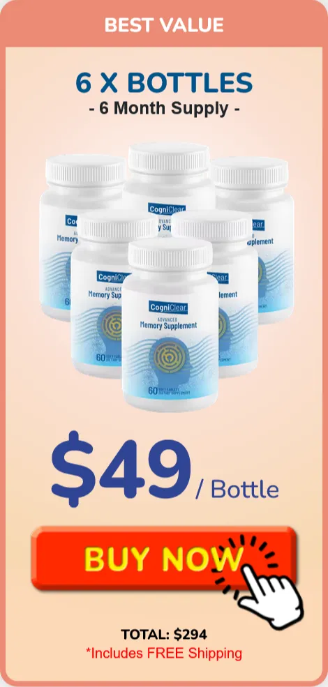 CogniClear 6 bottle price 